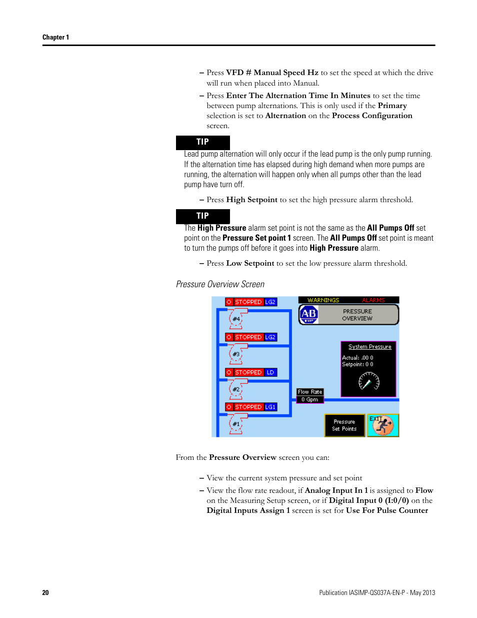 Rockwell Automation 1766-L32 Pump Station Controller Quick Start User Manual | Page 22 / 52