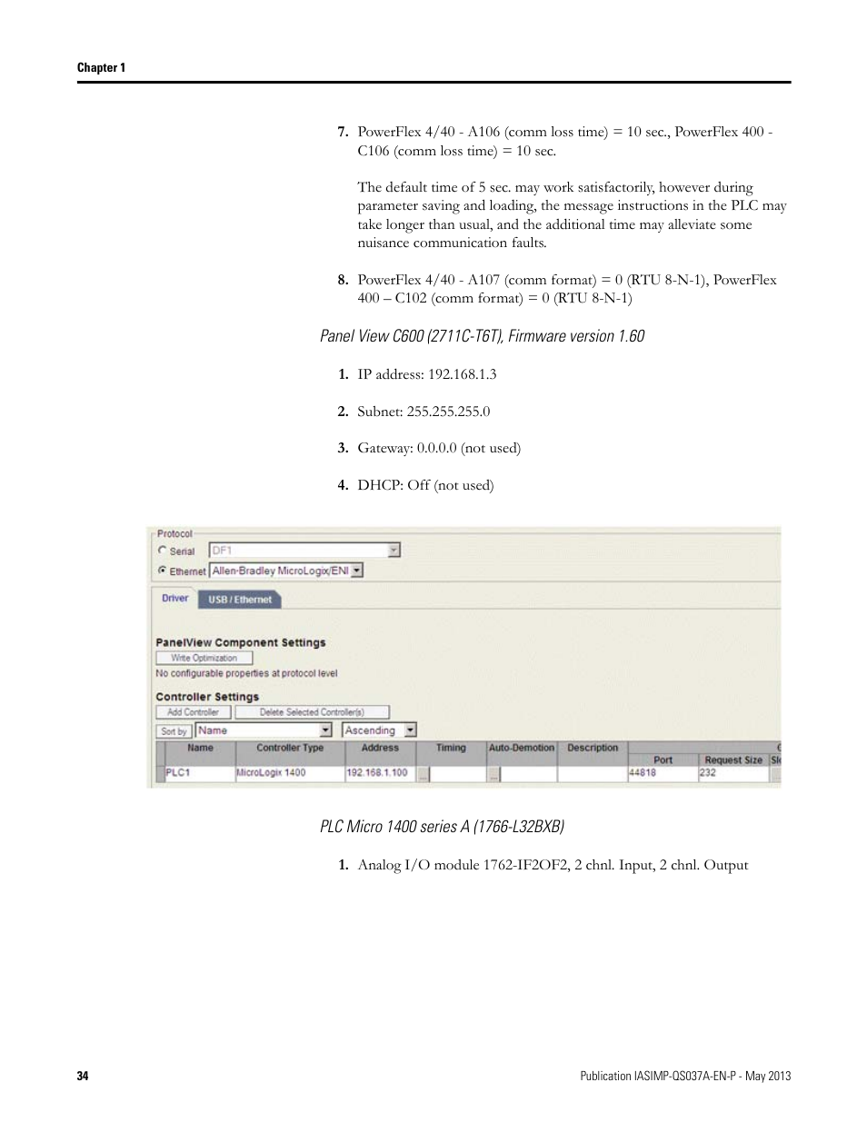 Rockwell Automation 1766-L32 Pump Station Controller Quick Start User Manual | Page 36 / 52