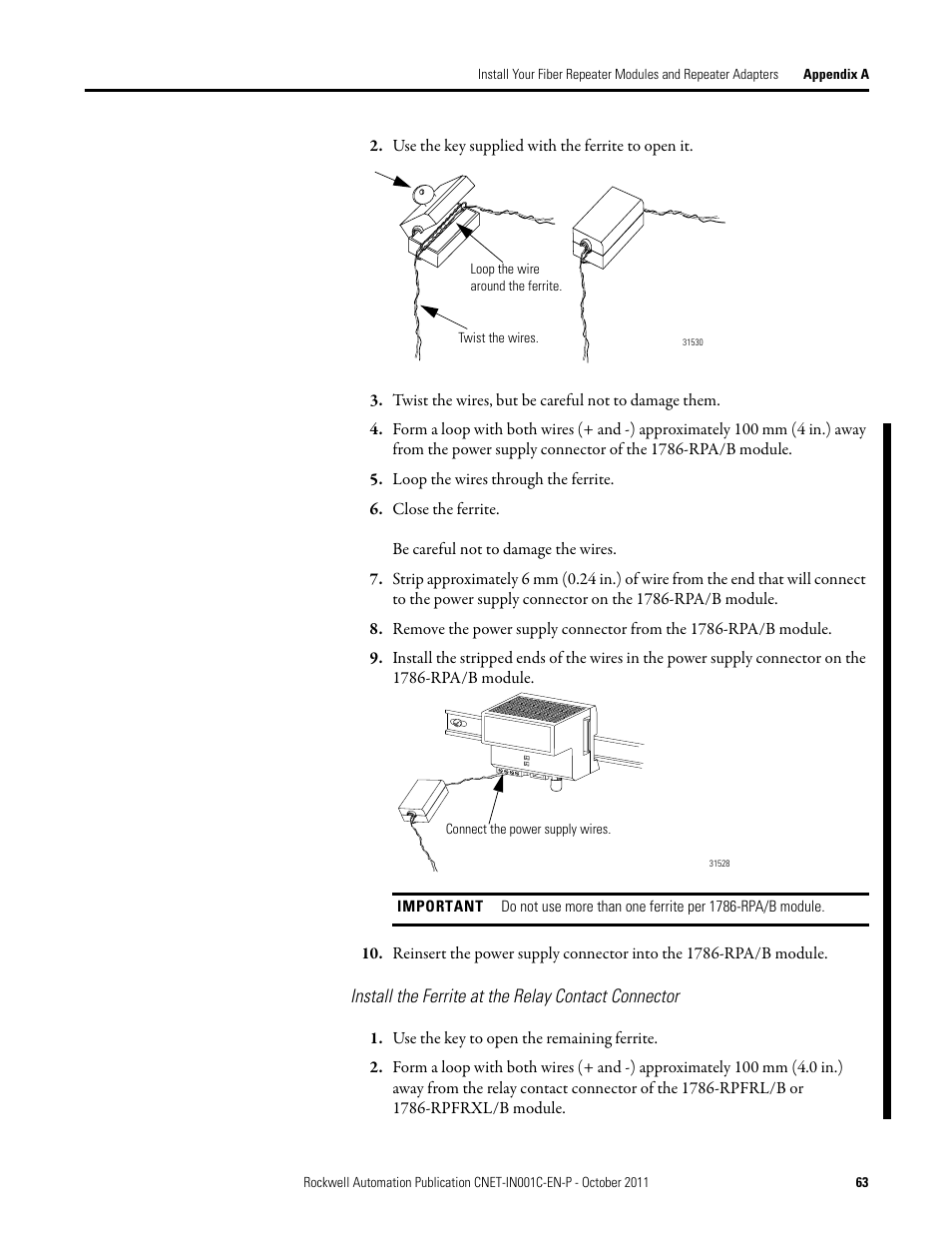 Rockwell Automation 1786-series ControlNet Fiber Media Planning and Installation Guide User Manual | Page 63 / 88