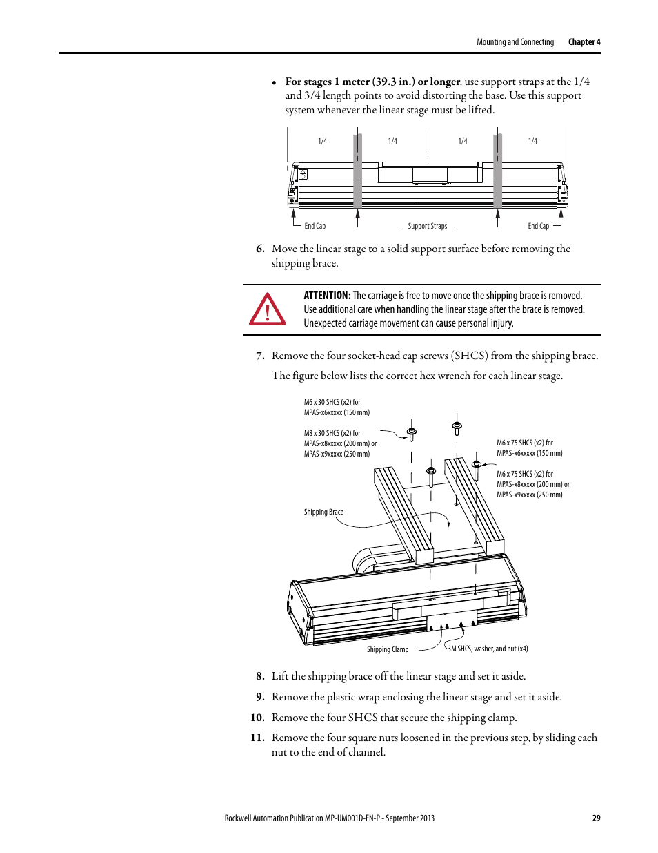 Rockwell Automation MPAS Integrated Linear Stages User Manual | Page 29 / 112