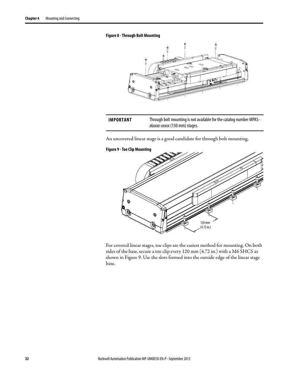 Rockwell Automation MPAS Integrated Linear Stages User Manual | Page 32 / 112