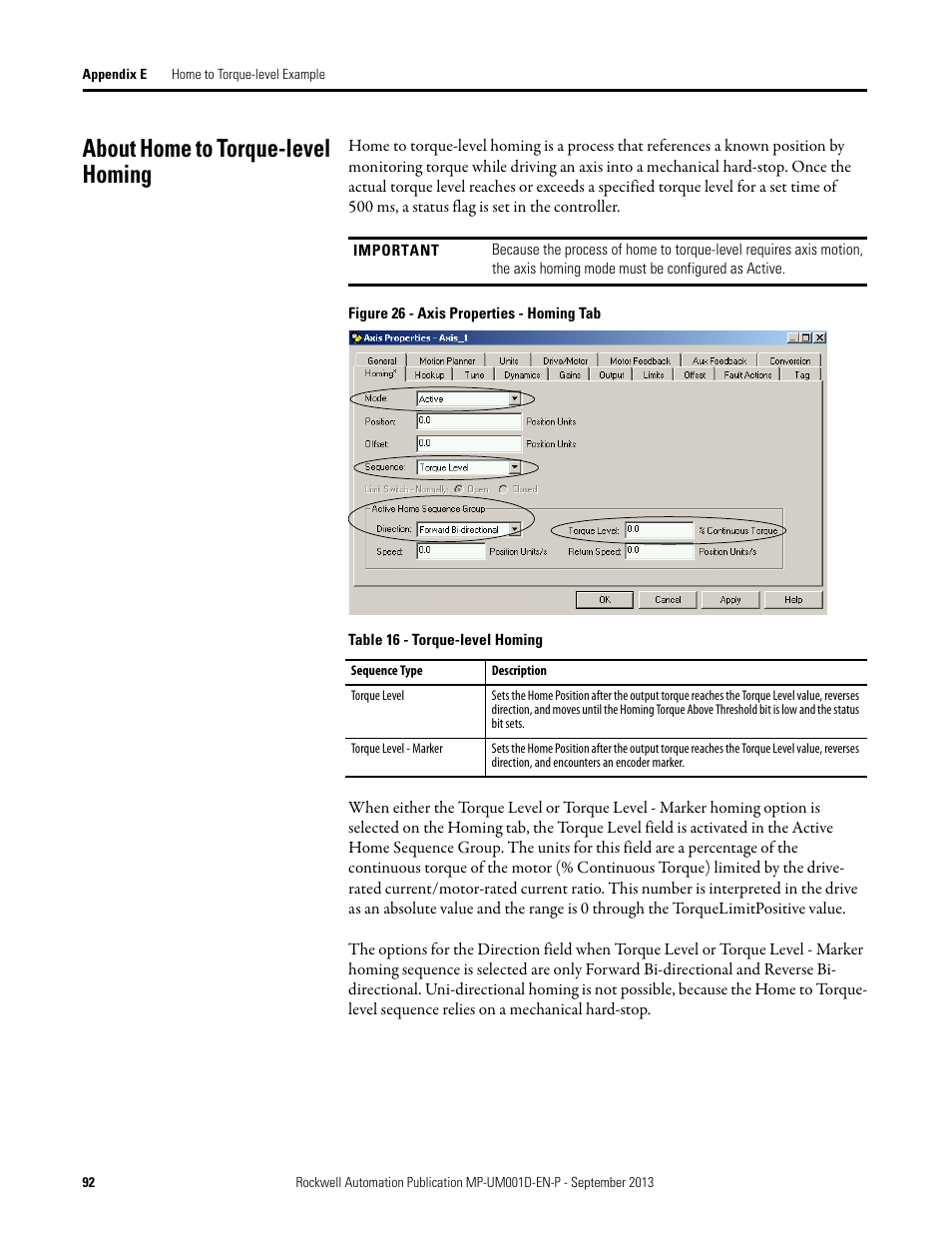 About home to torque-level homing | Rockwell Automation MPAS Integrated Linear Stages User Manual | Page 92 / 112