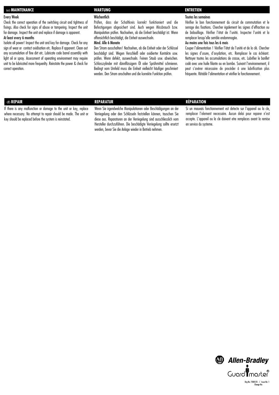 Rockwell Automation 440T Prosafe--Solenoid Release Unit User Manual | Page 4 / 4