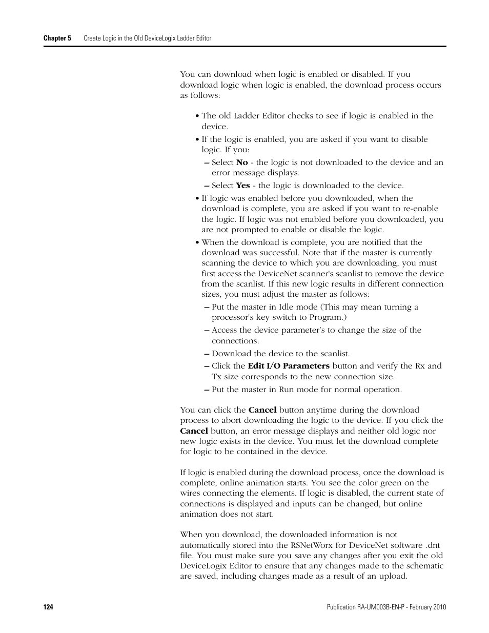 Rockwell Automation DeviceLogix System User Manual User Manual | Page 124 / 209