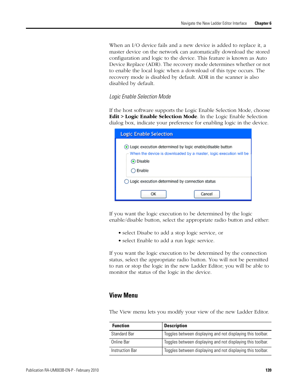 View menu | Rockwell Automation DeviceLogix System User Manual User Manual | Page 139 / 209