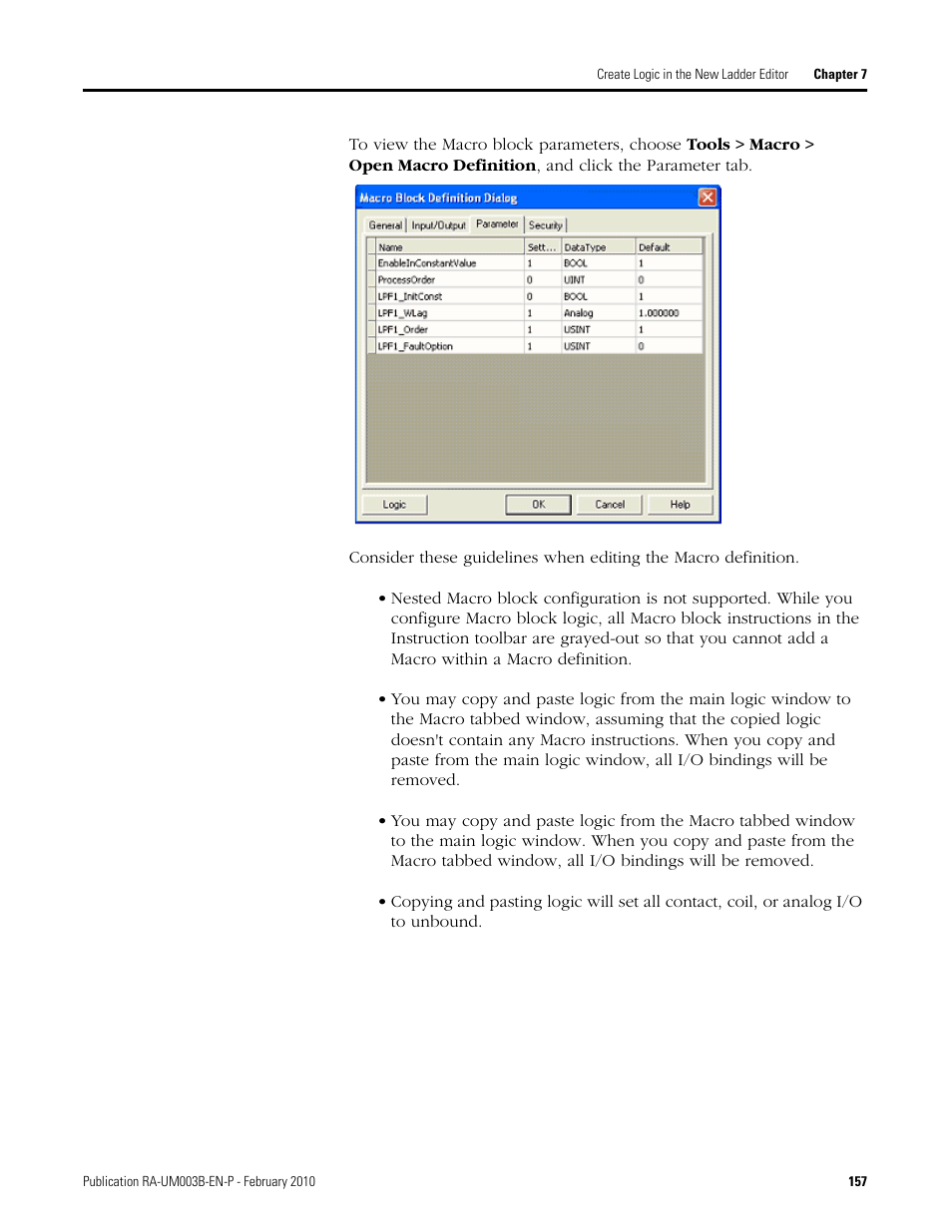 Rockwell Automation DeviceLogix System User Manual User Manual | Page 157 / 209