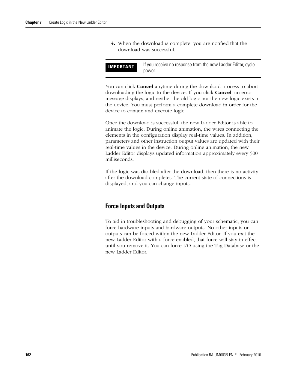 Force inputs and outputs | Rockwell Automation DeviceLogix System User Manual User Manual | Page 162 / 209