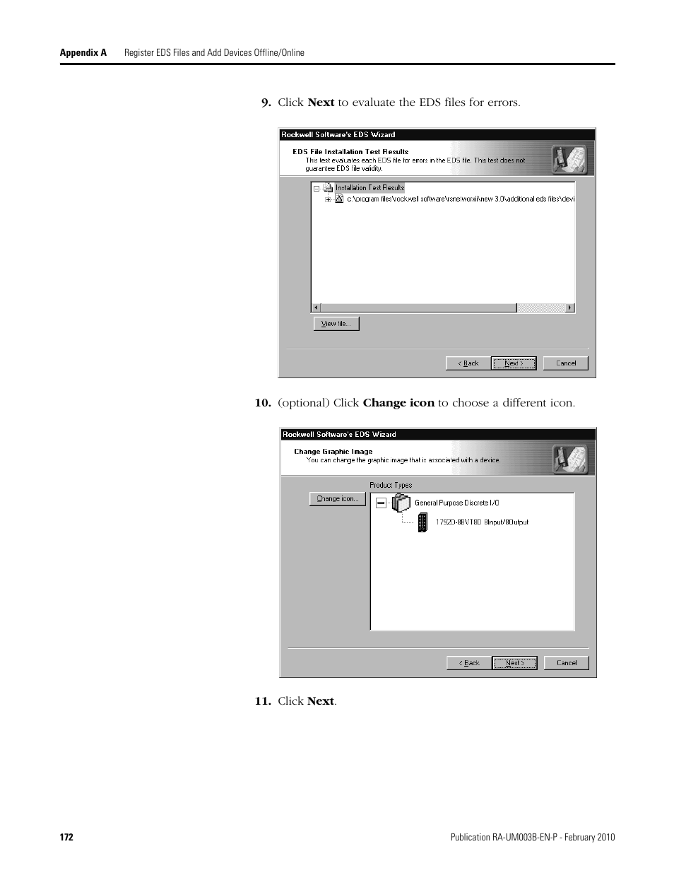 Rockwell Automation DeviceLogix System User Manual User Manual | Page 172 / 209