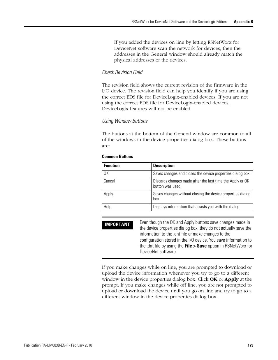 Rockwell Automation DeviceLogix System User Manual User Manual | Page 179 / 209