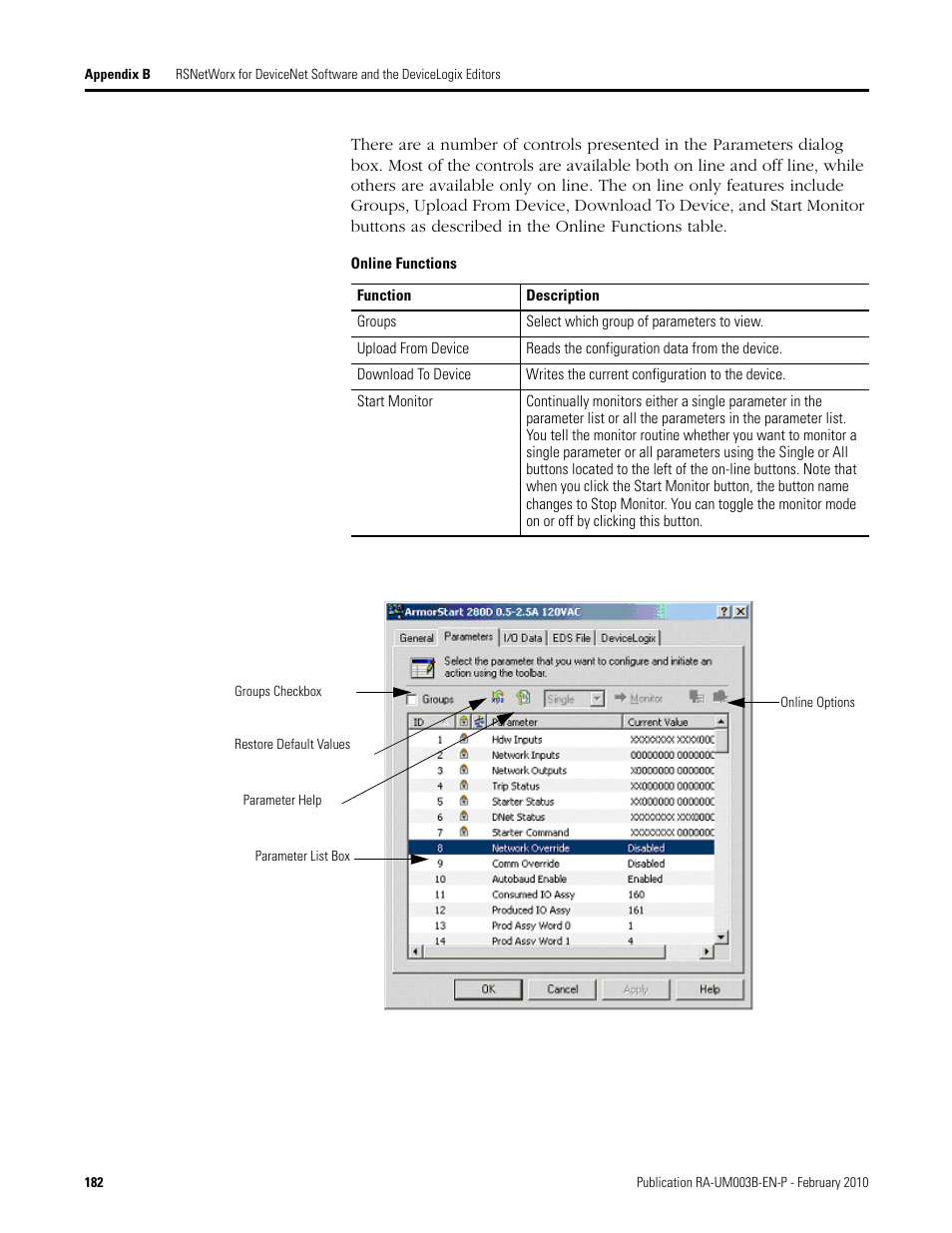 Rockwell Automation DeviceLogix System User Manual User Manual | Page 182 / 209