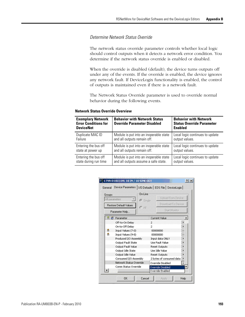 Rockwell Automation DeviceLogix System User Manual User Manual | Page 193 / 209