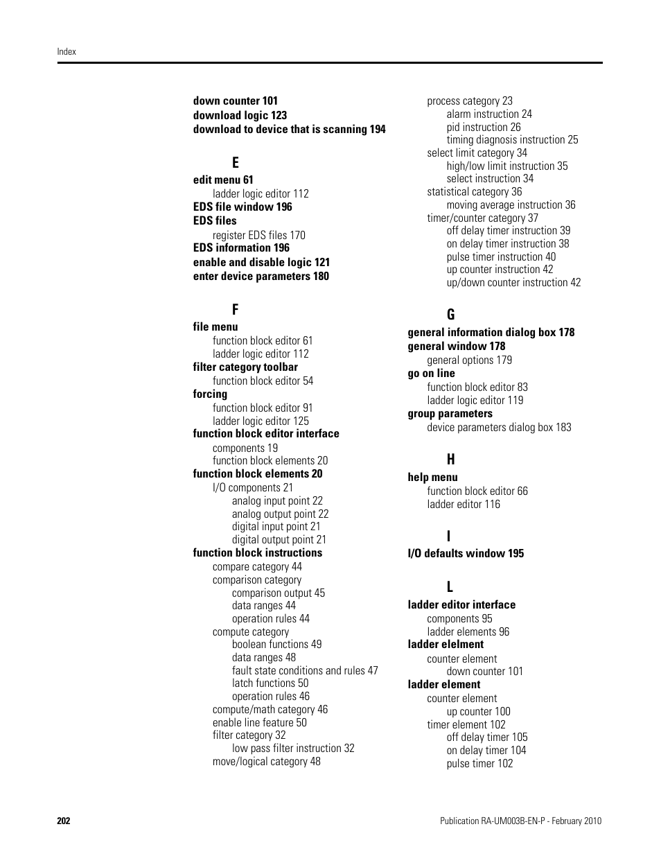 Rockwell Automation DeviceLogix System User Manual User Manual | Page 202 / 209