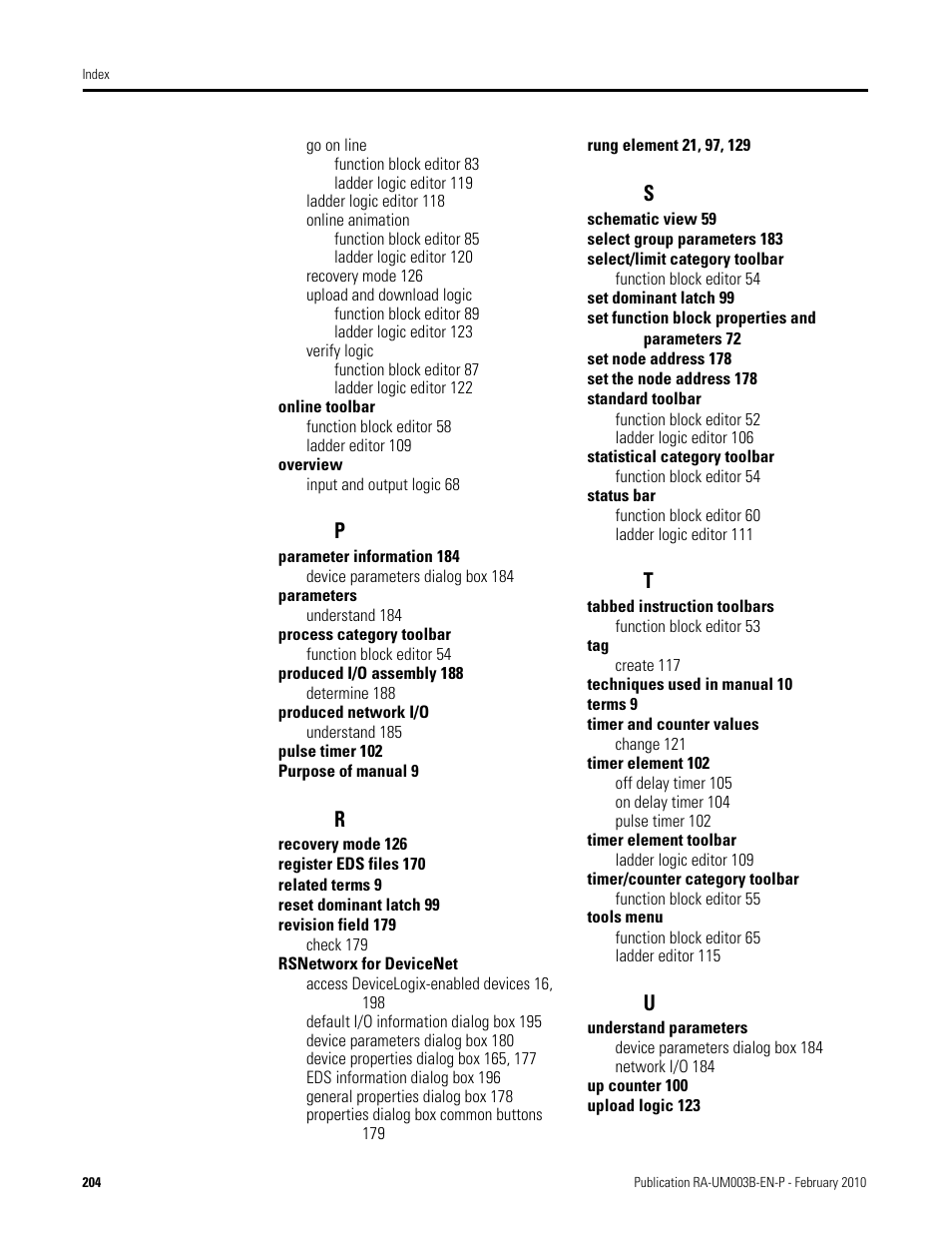 Rockwell Automation DeviceLogix System User Manual User Manual | Page 204 / 209