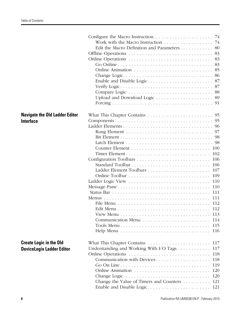 Rockwell Automation DeviceLogix System User Manual User Manual | Page 6 / 209
