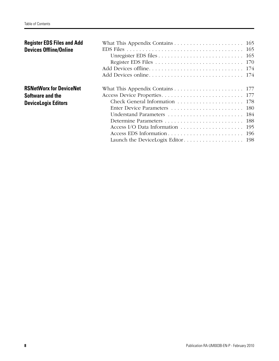 Rockwell Automation DeviceLogix System User Manual User Manual | Page 8 / 209