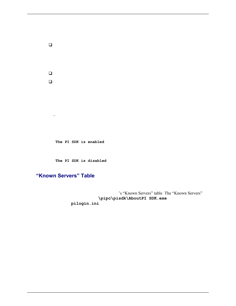 Known servers” table | Rockwell Automation FactoryTalk Historian SE 3.0 UniInt Interface User Guide User Manual | Page 34 / 108