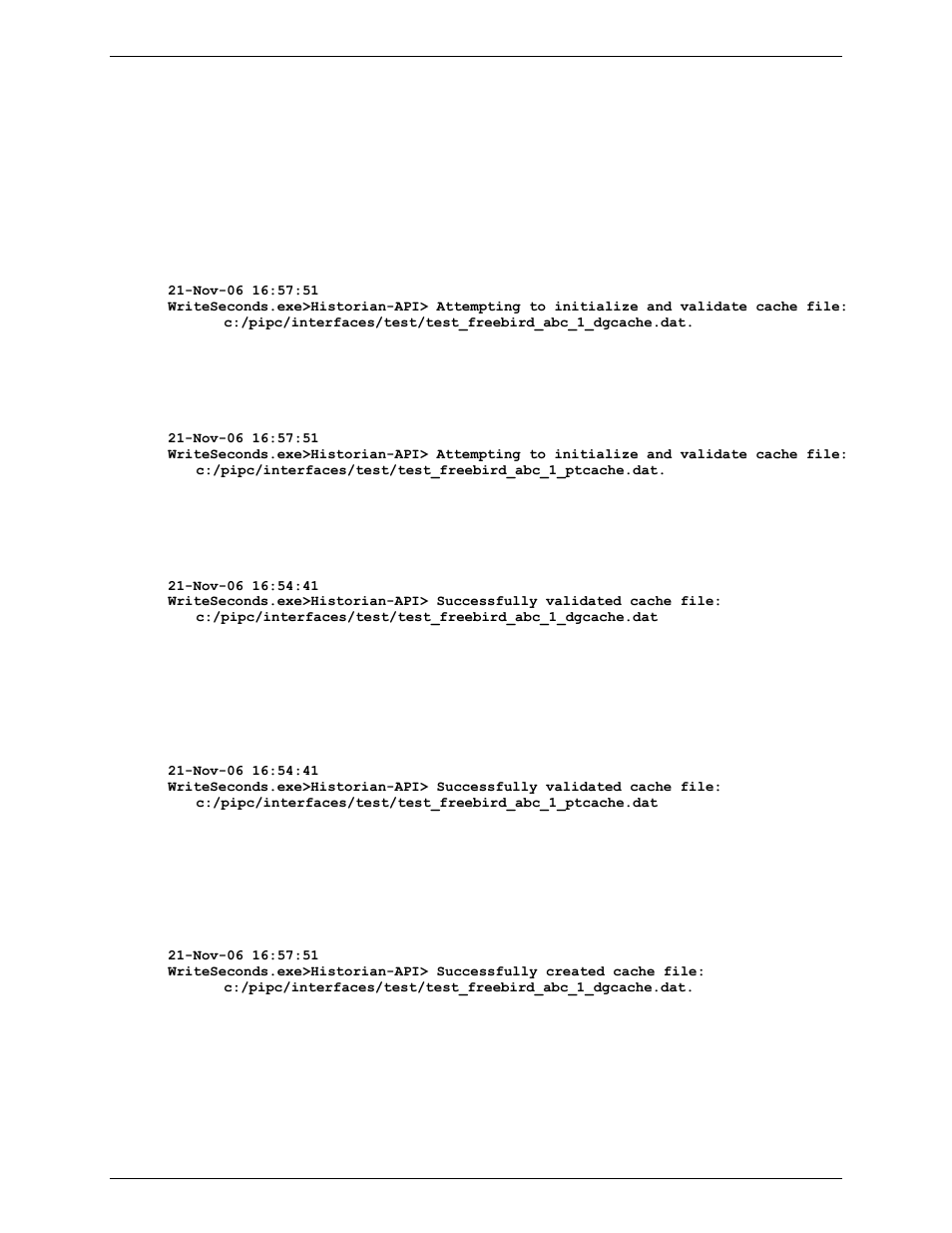 Messages, Informational | Rockwell Automation FactoryTalk Historian SE 3.0 UniInt Interface User Guide User Manual | Page 72 / 108