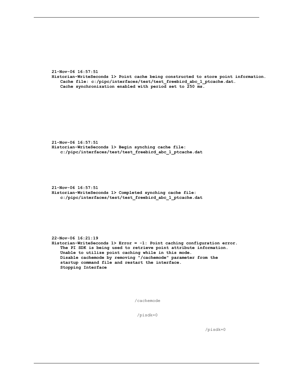 Configuration errors | Rockwell Automation FactoryTalk Historian SE 3.0 UniInt Interface User Guide User Manual | Page 74 / 108