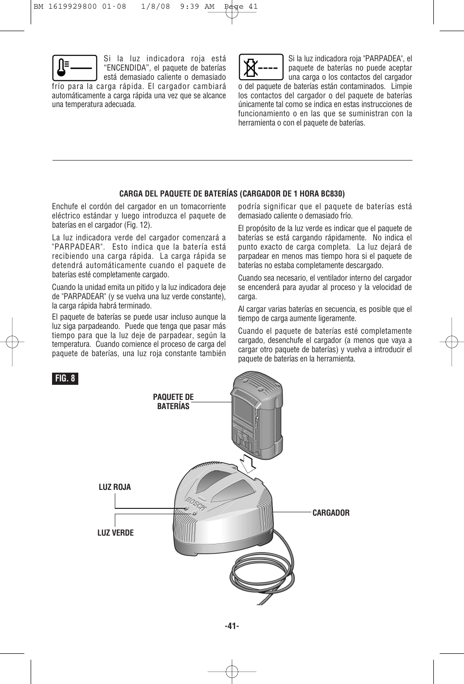 Bosch Compact Rotary Hammer 11536C User Manual | Page 41 / 44