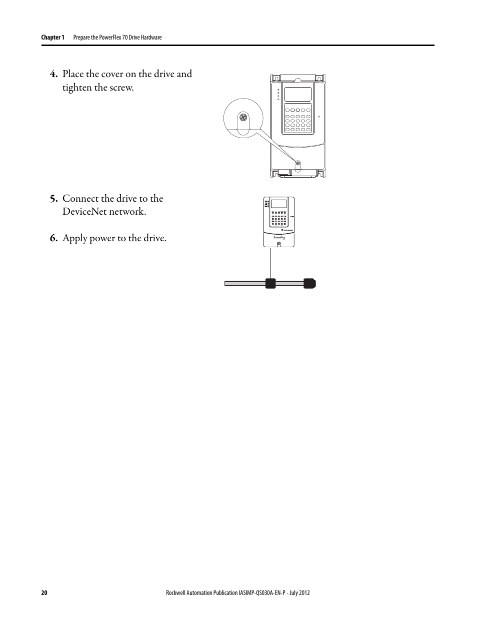 Rockwell Automation Logix5000 Control Systems: Connect a PowerFlex 70 Drive over DeviceNet Quick Start User Manual | Page 20 / 54