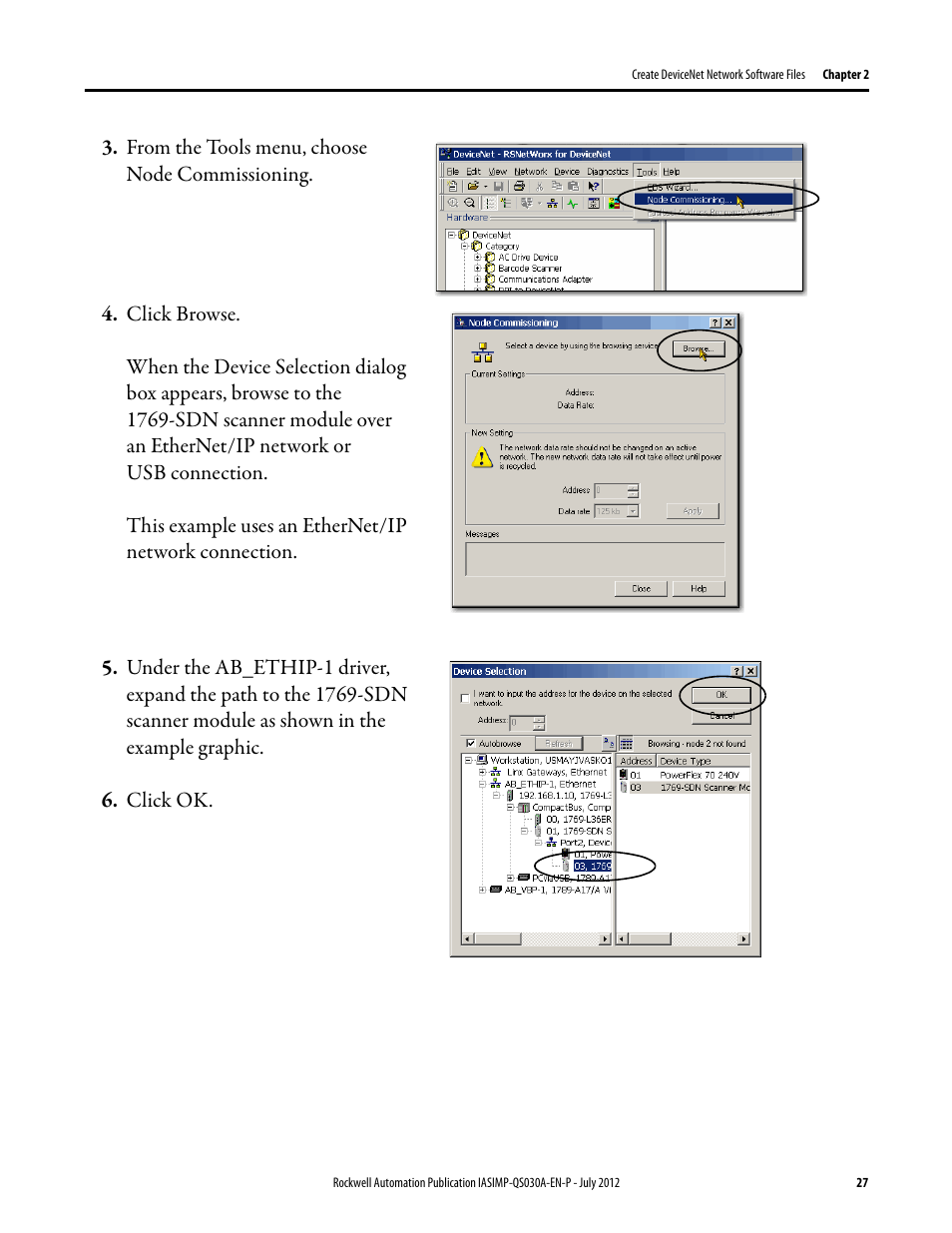 Rockwell Automation Logix5000 Control Systems: Connect a PowerFlex 70 Drive over DeviceNet Quick Start User Manual | Page 27 / 54