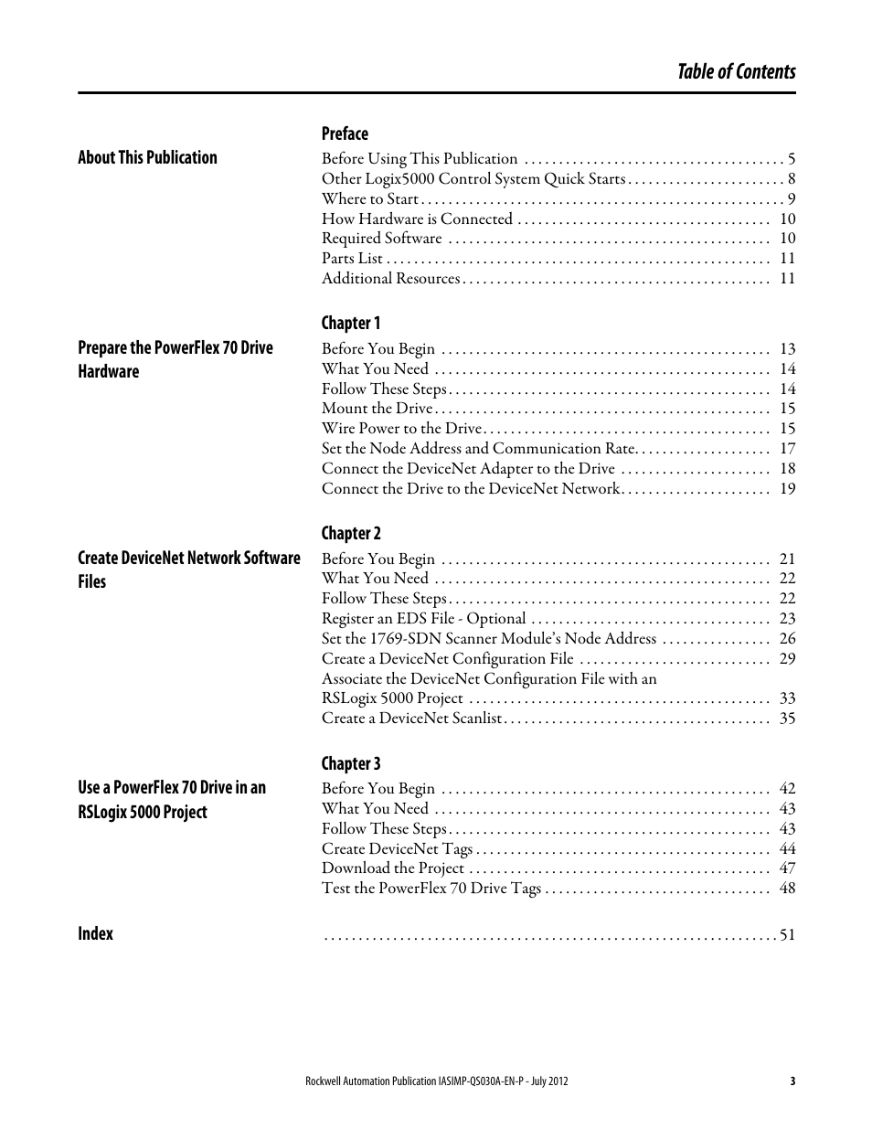 Rockwell Automation Logix5000 Control Systems: Connect a PowerFlex 70 Drive over DeviceNet Quick Start User Manual | Page 3 / 54