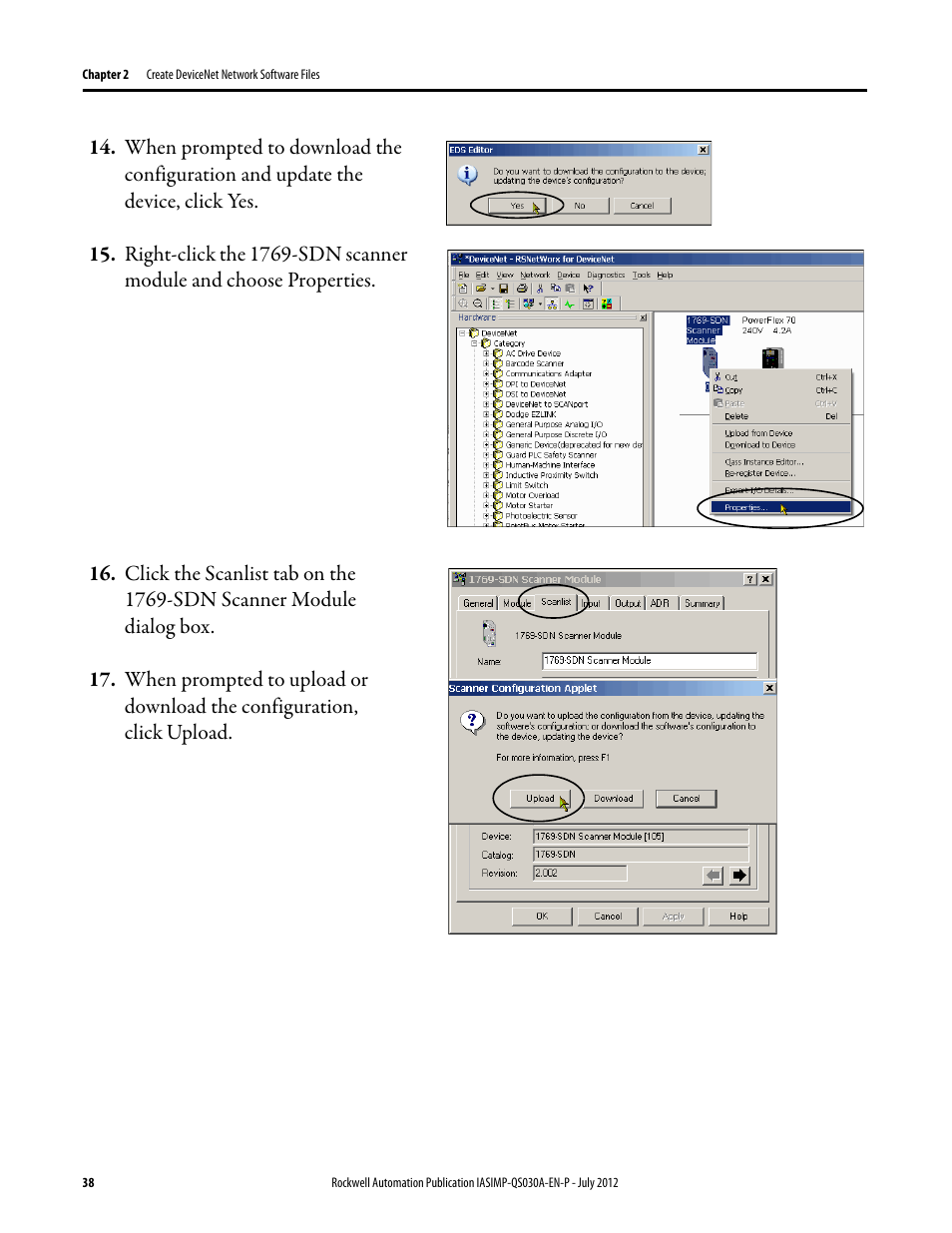 Rockwell Automation Logix5000 Control Systems: Connect a PowerFlex 70 Drive over DeviceNet Quick Start User Manual | Page 38 / 54
