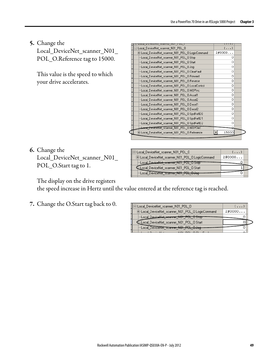 Rockwell Automation Logix5000 Control Systems: Connect a PowerFlex 70 Drive over DeviceNet Quick Start User Manual | Page 49 / 54
