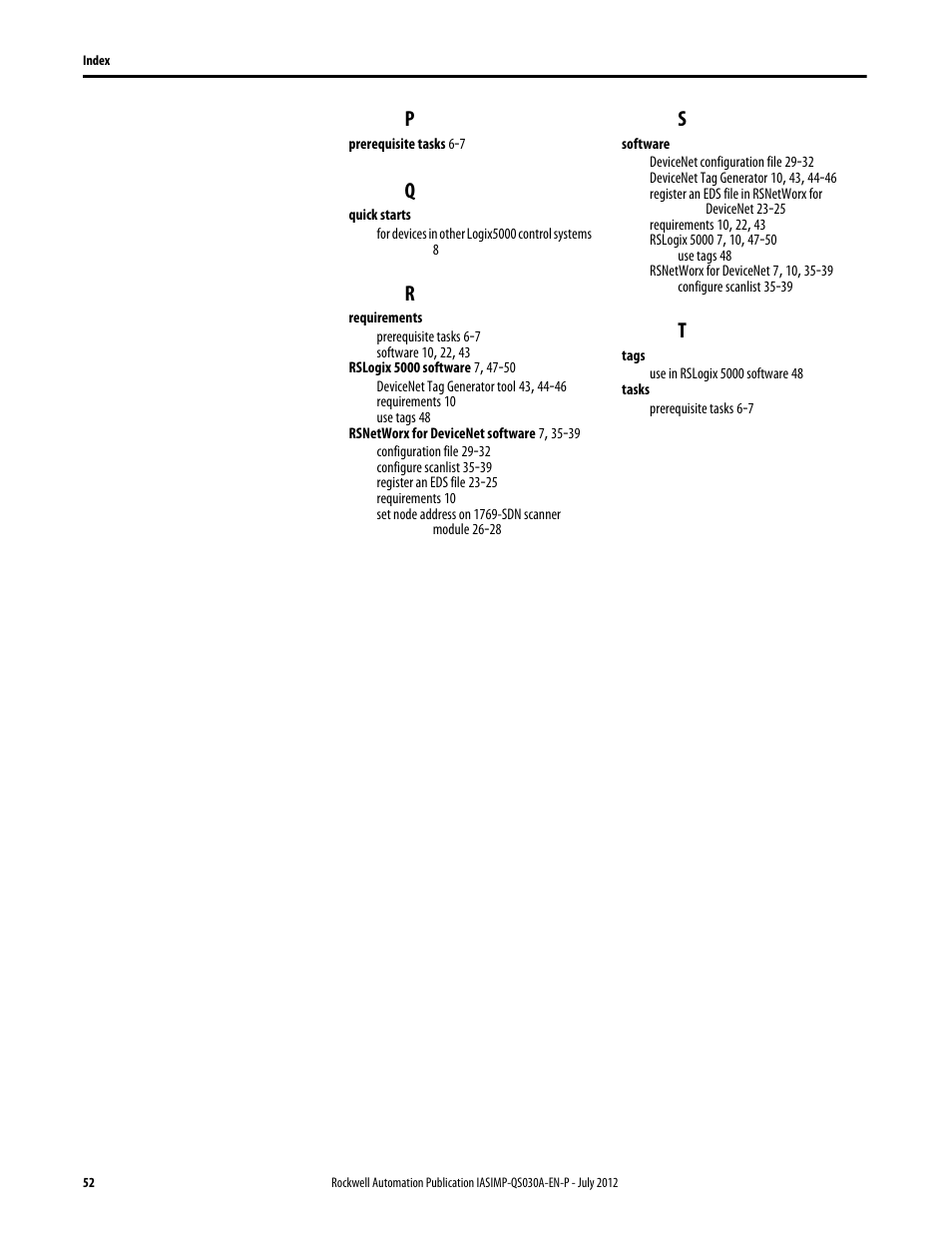 Rockwell Automation Logix5000 Control Systems: Connect a PowerFlex 70 Drive over DeviceNet Quick Start User Manual | Page 52 / 54