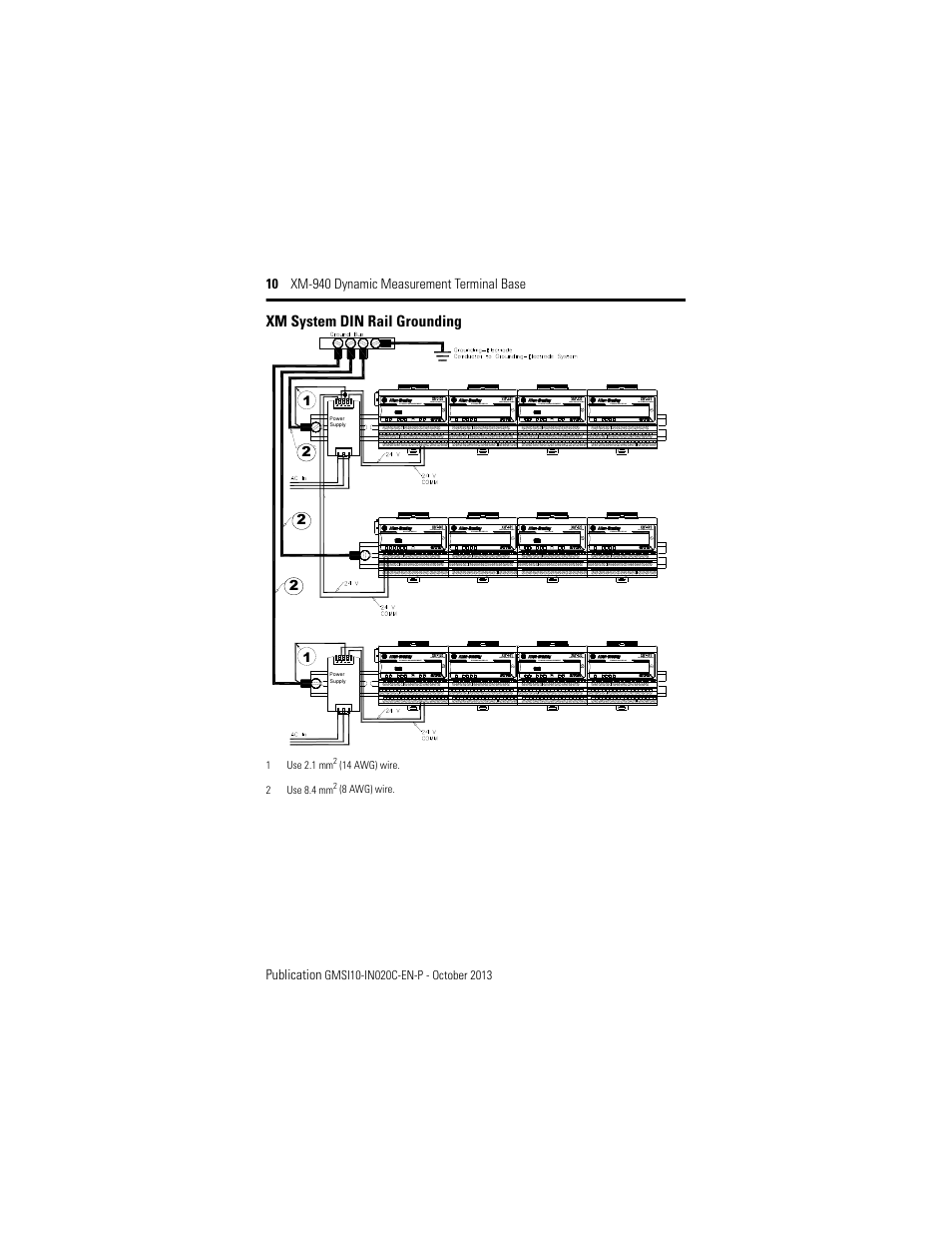 Rockwell Automation 1440-TB-A XM-940 Dynamic Measurement Terminal Base User Manual | Page 10 / 22