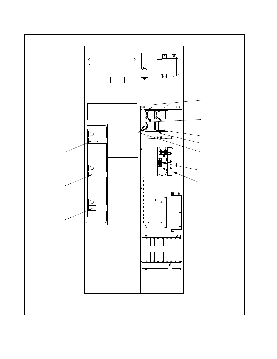 Power module a, Uv w, Phase u | Phase w phase v, Pmi rack | Rockwell Automation SA3000 High Power Modules User Manual | Page 42 / 72