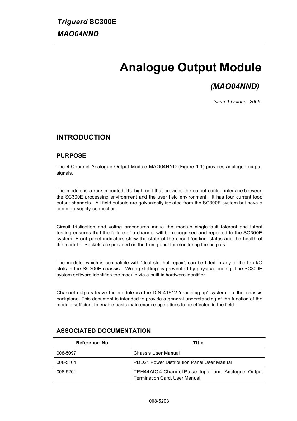 Rockwell Automation MAO04NND Analogue Output Module User Manual | 18 pages