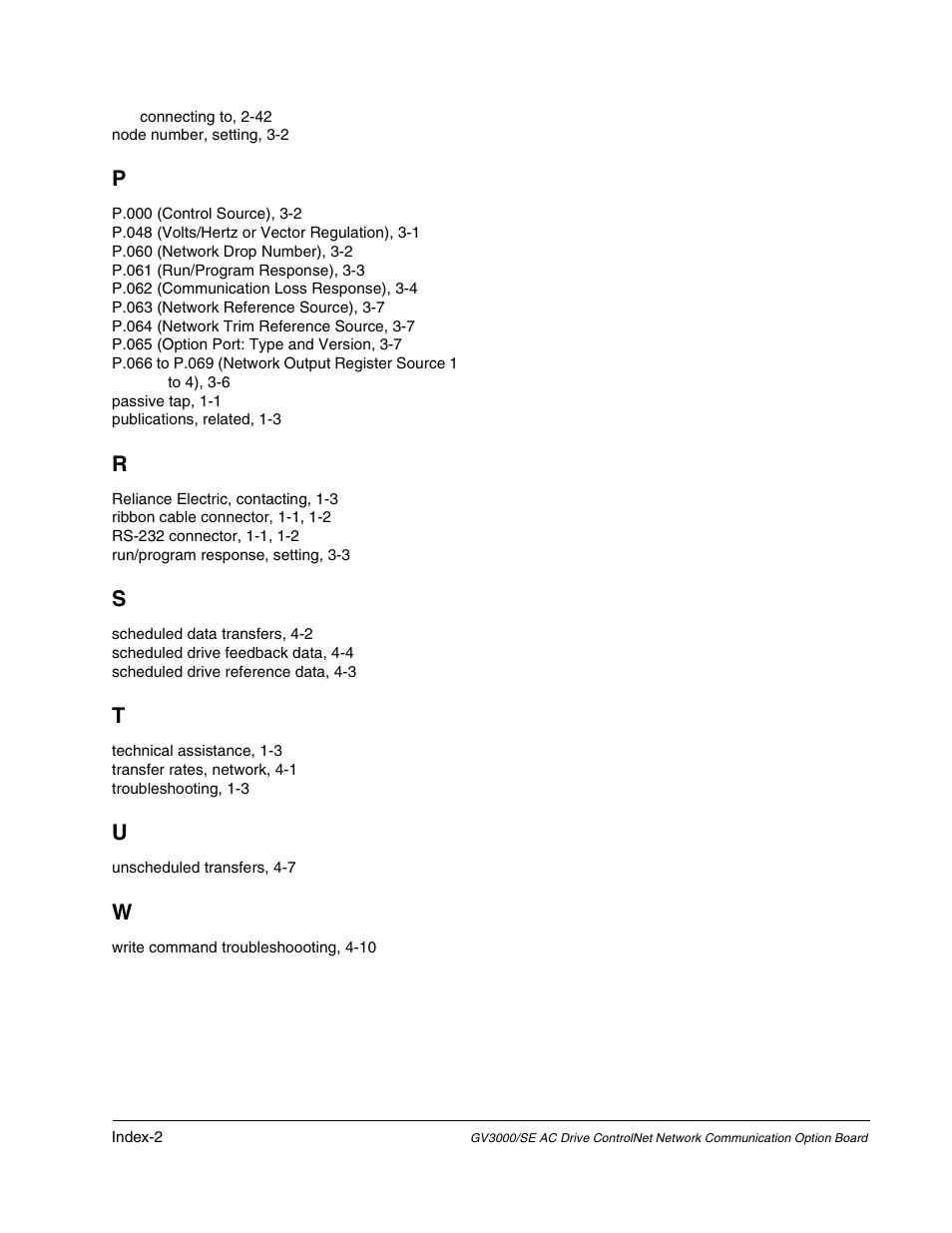 Rockwell Automation GV3000/SE AC Drive ControlNet Network Communication Board, M/N 2CN3000 User Manual | Page 106 / 108