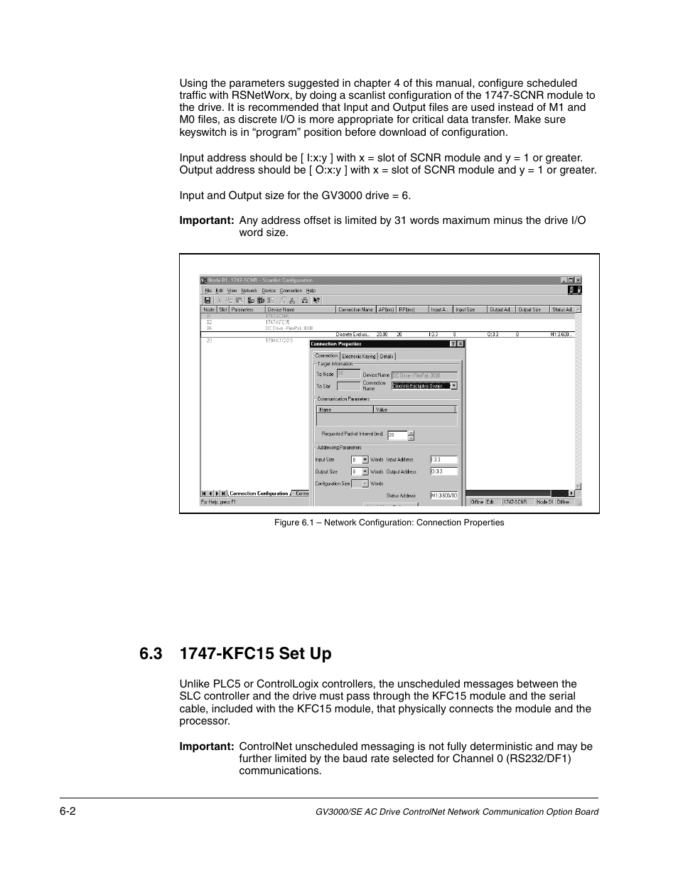 3 1747-kfc15 set up | Rockwell Automation GV3000/SE AC Drive ControlNet Network Communication Board, M/N 2CN3000 User Manual | Page 84 / 108