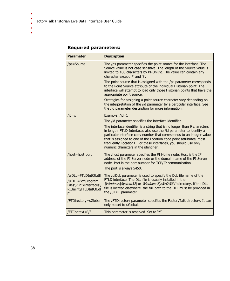 Rockwell Automation FactoryTalk Historian SE 3.0 Live Data Interface User Guide User Manual | Page 44 / 62