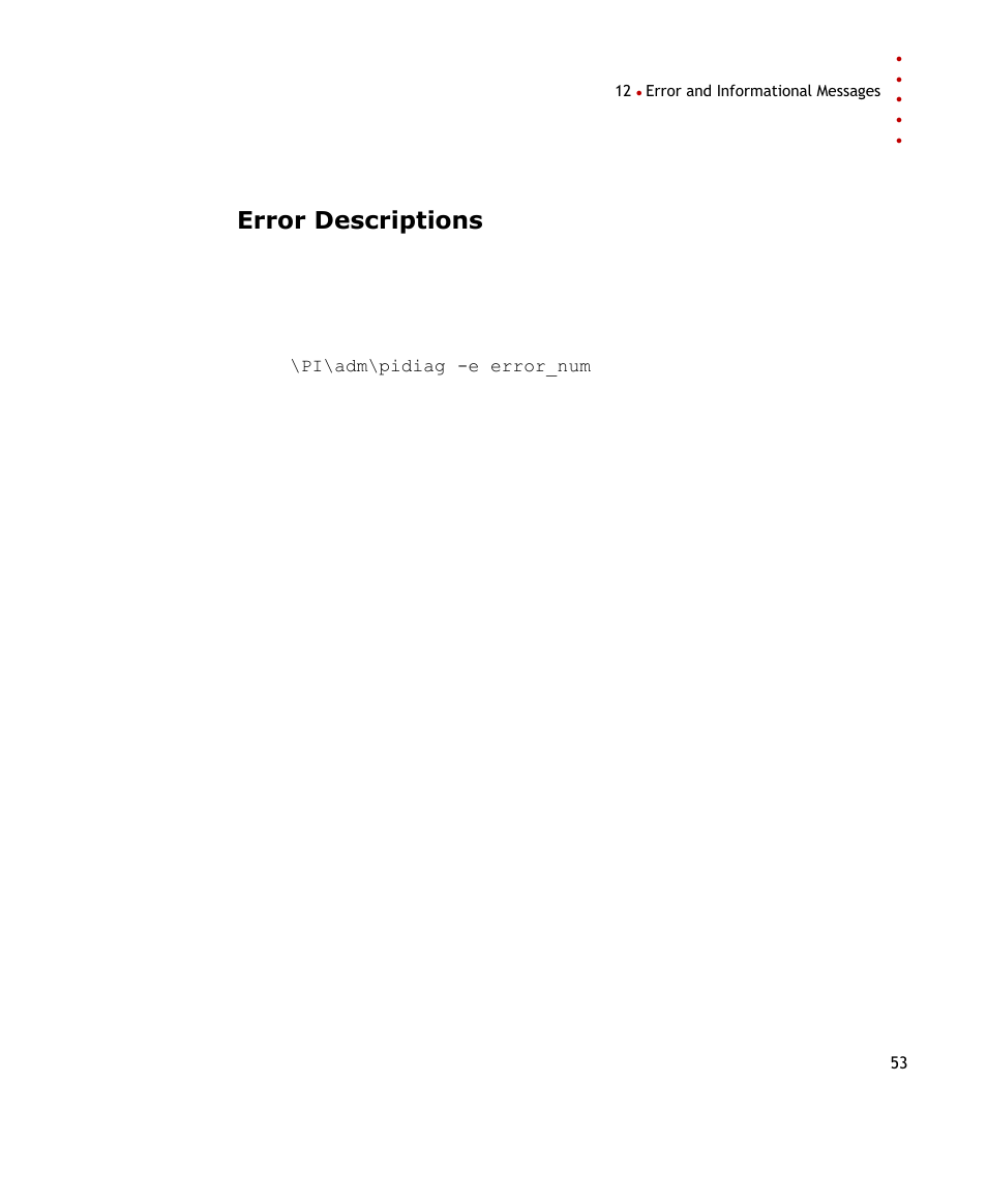 Error descriptions | Rockwell Automation FactoryTalk Historian SE 3.0 Live Data Interface User Guide User Manual | Page 59 / 62