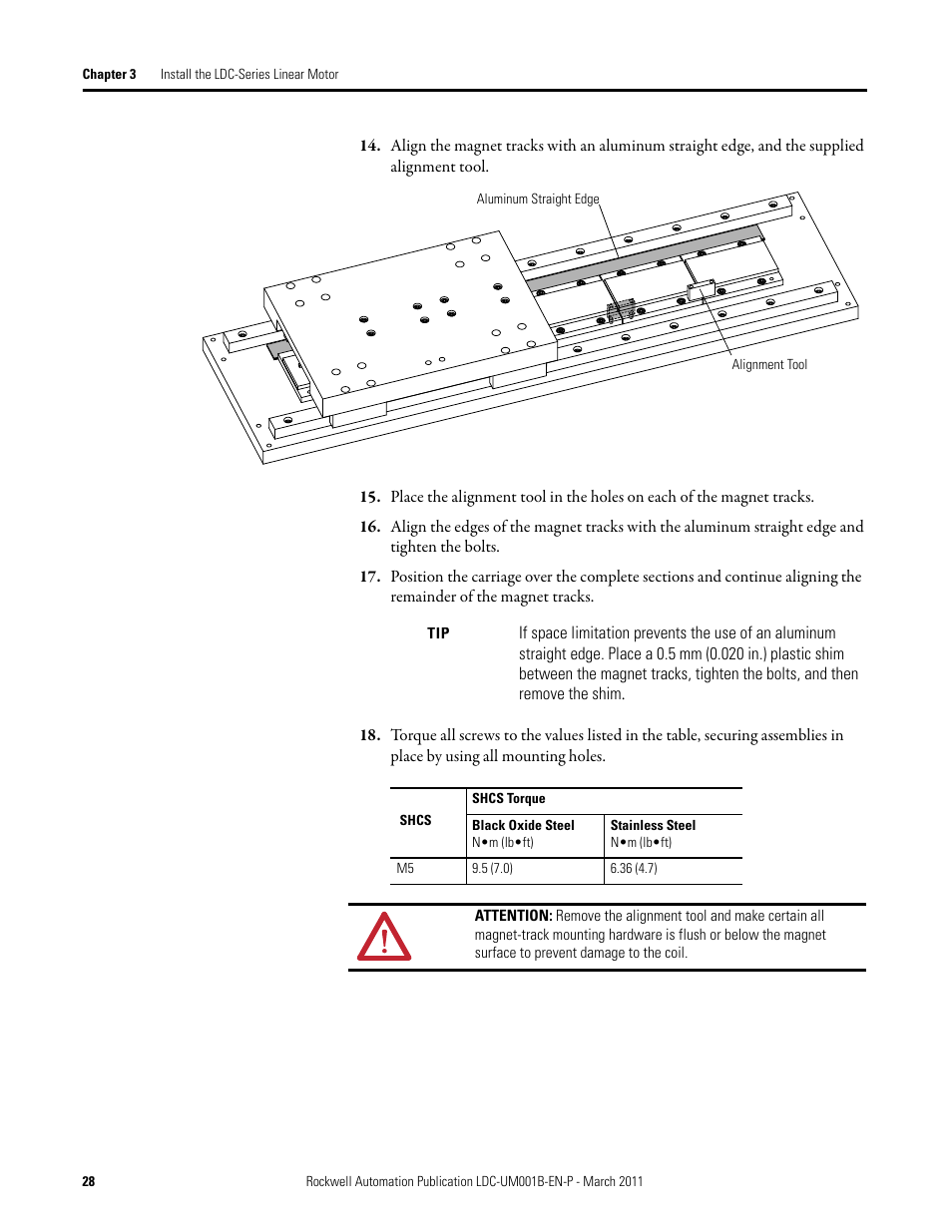 Rockwell Automation LDC Iron Core Linear Servo Motors User Manual | Page 28 / 98