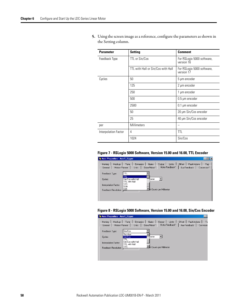 Rockwell Automation LDC Iron Core Linear Servo Motors User Manual | Page 50 / 98