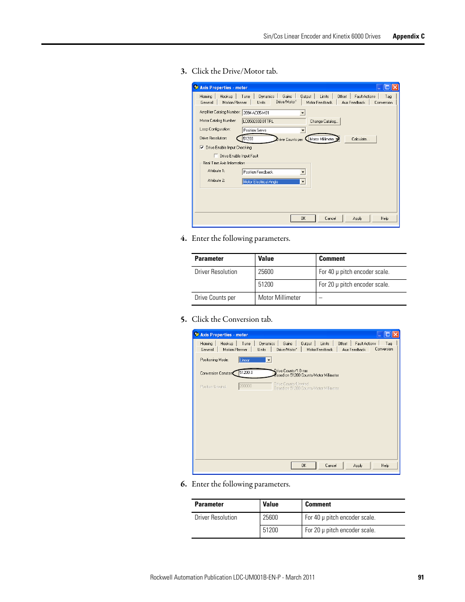 Rockwell Automation LDC Iron Core Linear Servo Motors User Manual | Page 91 / 98