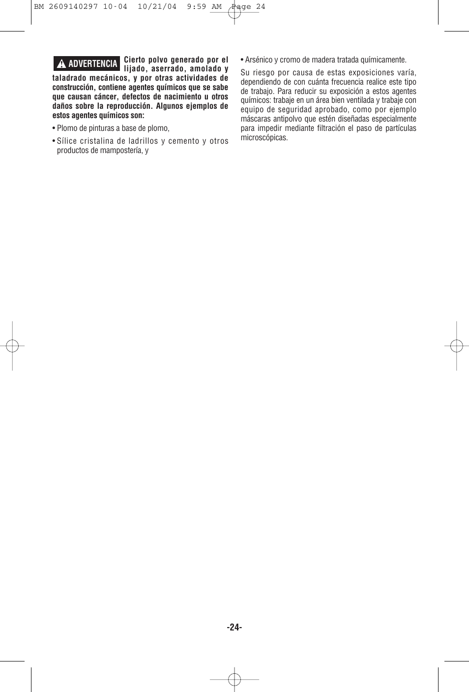 Bosch 1297D User Manual | Page 24 / 32