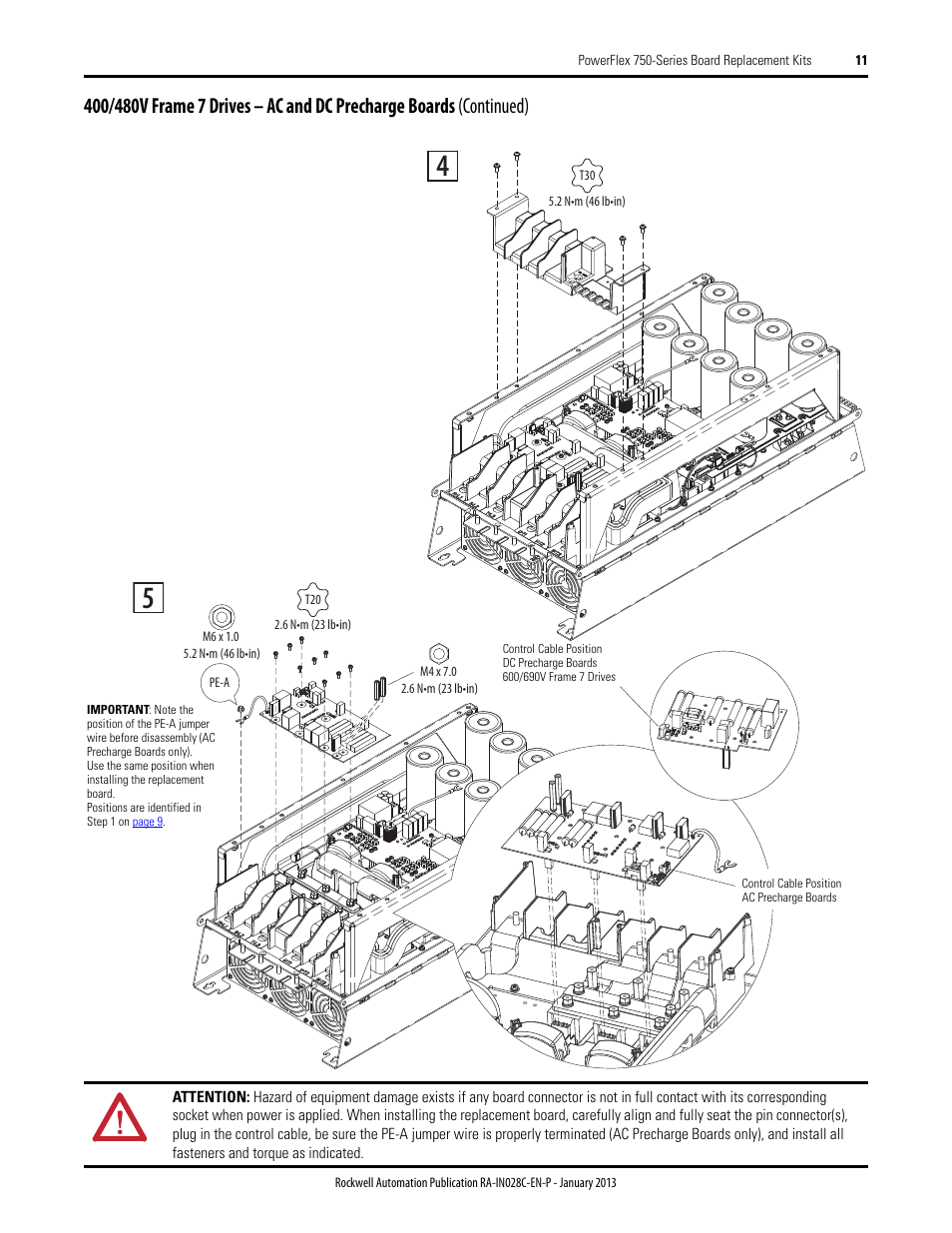 Rockwell Automation 20G PowerFlex 750-Series Replacement Board Kits User Manual | Page 11 / 18