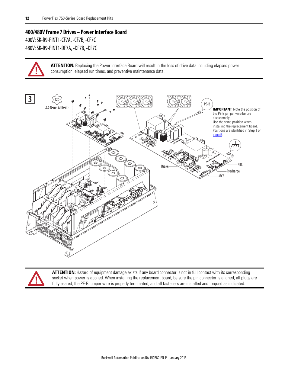 Rockwell Automation 20G PowerFlex 750-Series Replacement Board Kits User Manual | Page 12 / 18