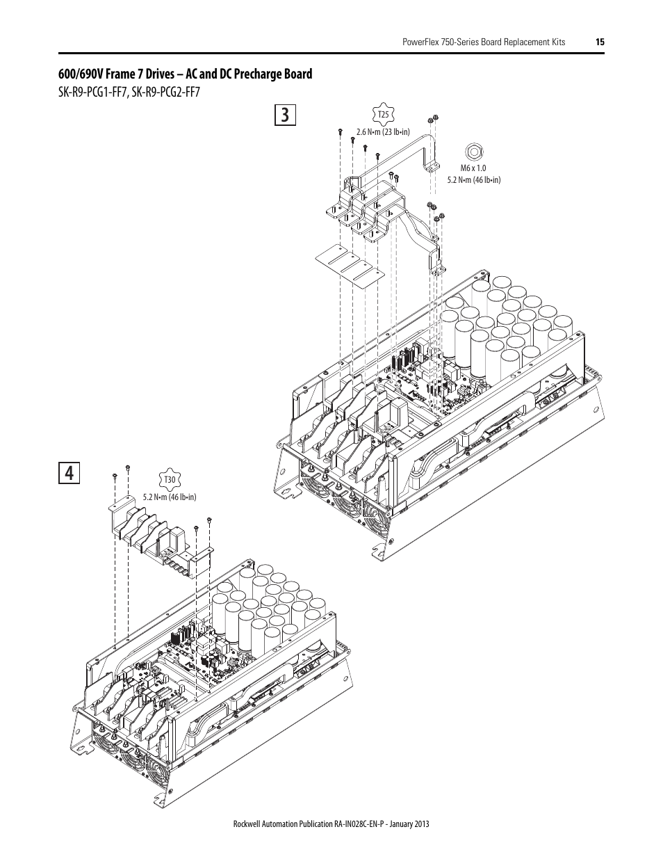 Rockwell Automation 20G PowerFlex 750-Series Replacement Board Kits User Manual | Page 15 / 18