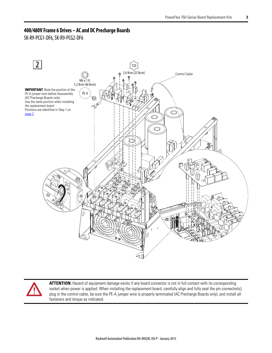 Rockwell Automation 20G PowerFlex 750-Series Replacement Board Kits User Manual | Page 3 / 18