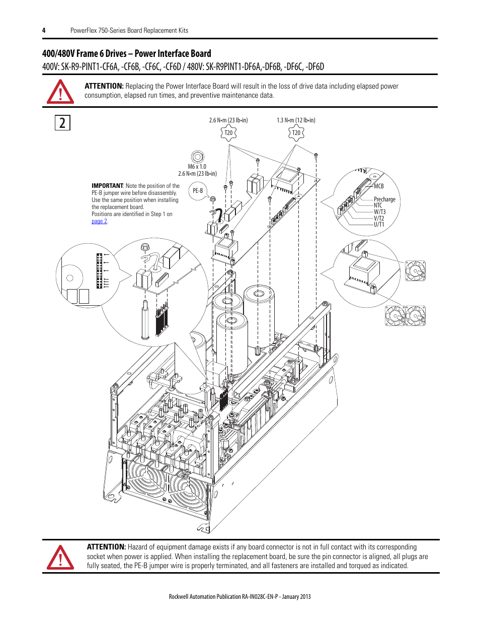 Rockwell Automation 20G PowerFlex 750-Series Replacement Board Kits User Manual | Page 4 / 18