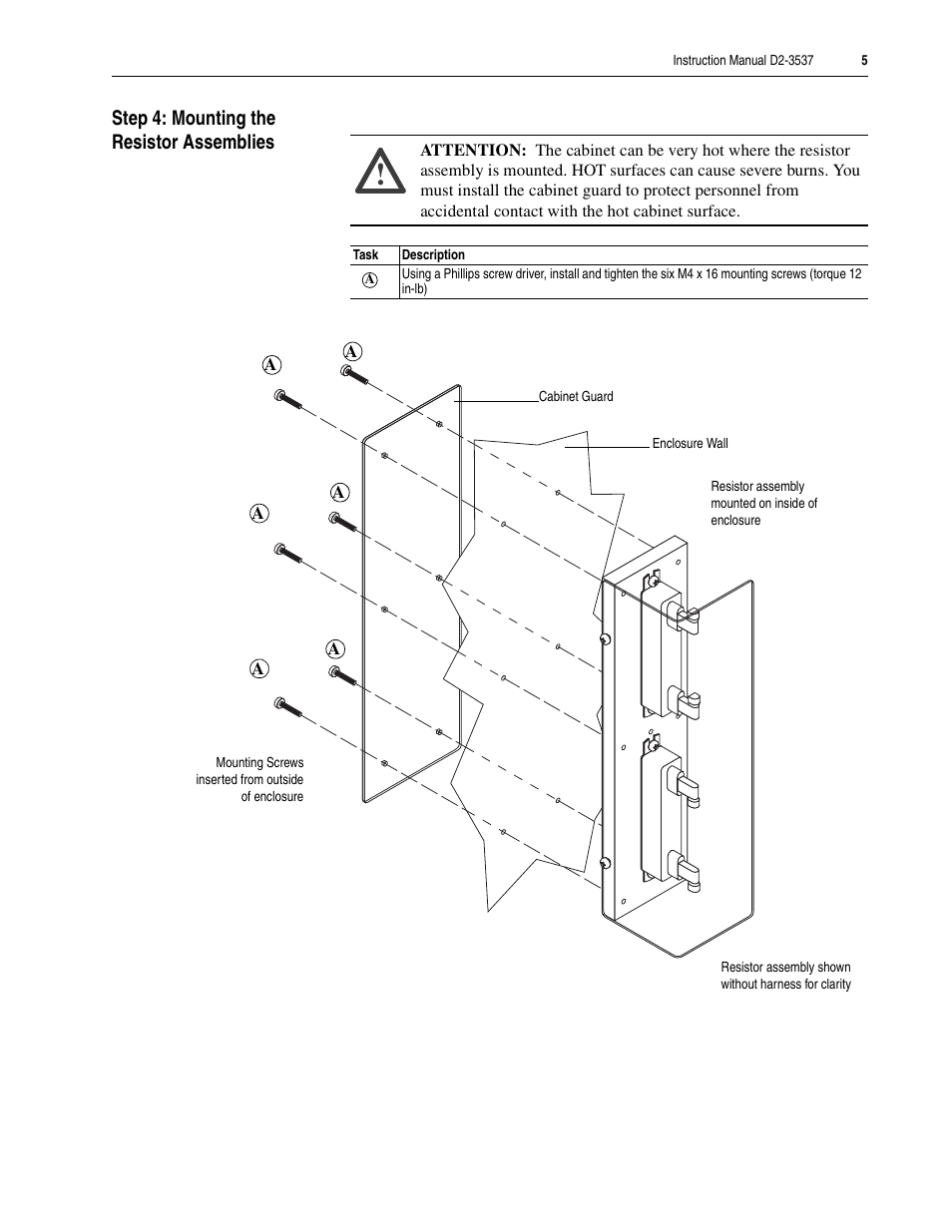 Rockwell Automation LiquiFlo 1.0 and 1.5 External Bus Resistor Kit (1200 Amp) User Manual | Page 5 / 16