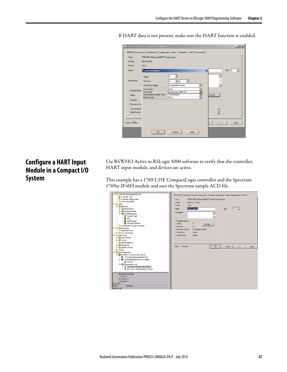 Rockwell Automation 1734sc-IE4CH E+H Instruments via HART to PlantPAx User Manual User Manual | Page 27 / 160