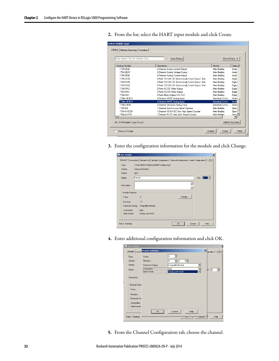 Rockwell Automation 1734sc-IE4CH E+H Instruments via HART to PlantPAx User Manual User Manual | Page 32 / 160