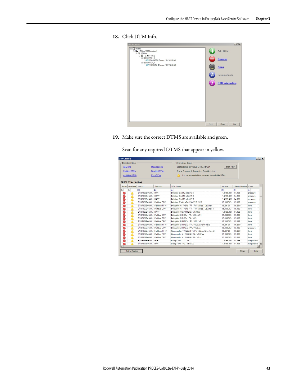 Rockwell Automation 1734sc-IE4CH E+H Instruments via HART to PlantPAx User Manual User Manual | Page 43 / 160