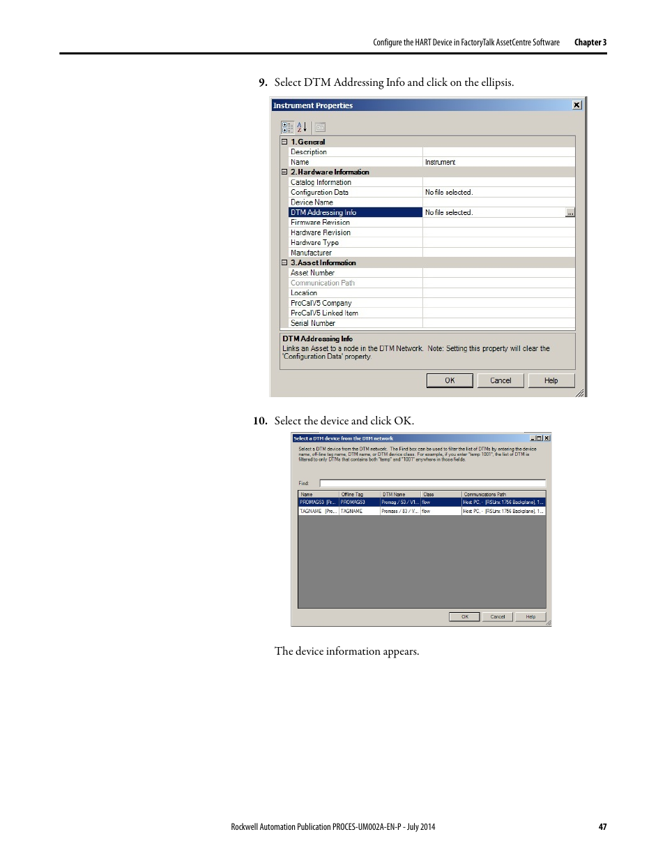 Rockwell Automation 1734sc-IE4CH E+H Instruments via HART to PlantPAx User Manual User Manual | Page 47 / 160